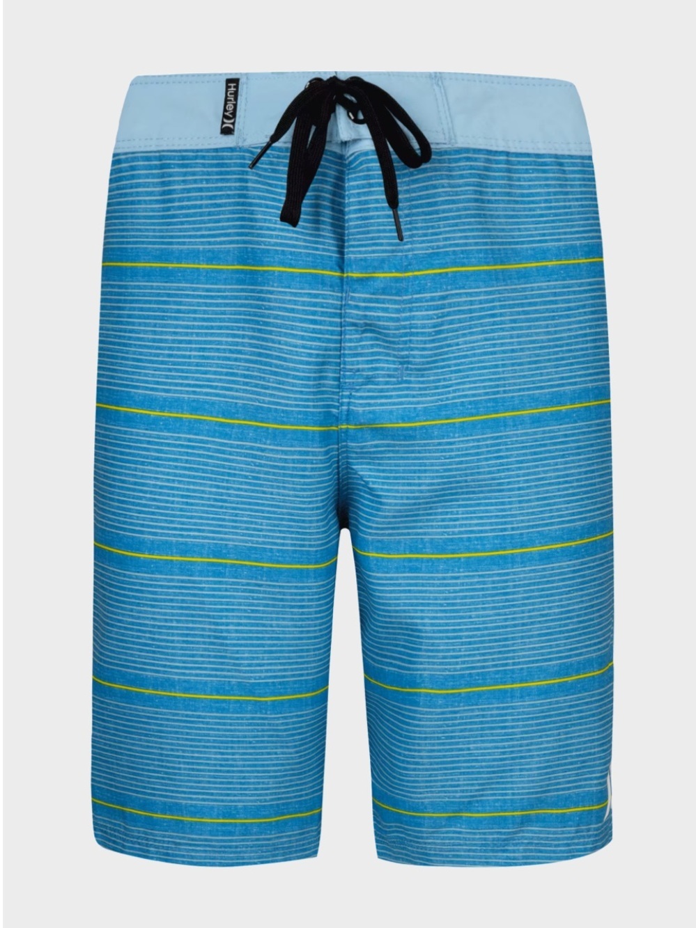 🌻NEW w/tag Boys Hurley Striped Boardshorts Blue Drawstring Swim Trunks Youth XL